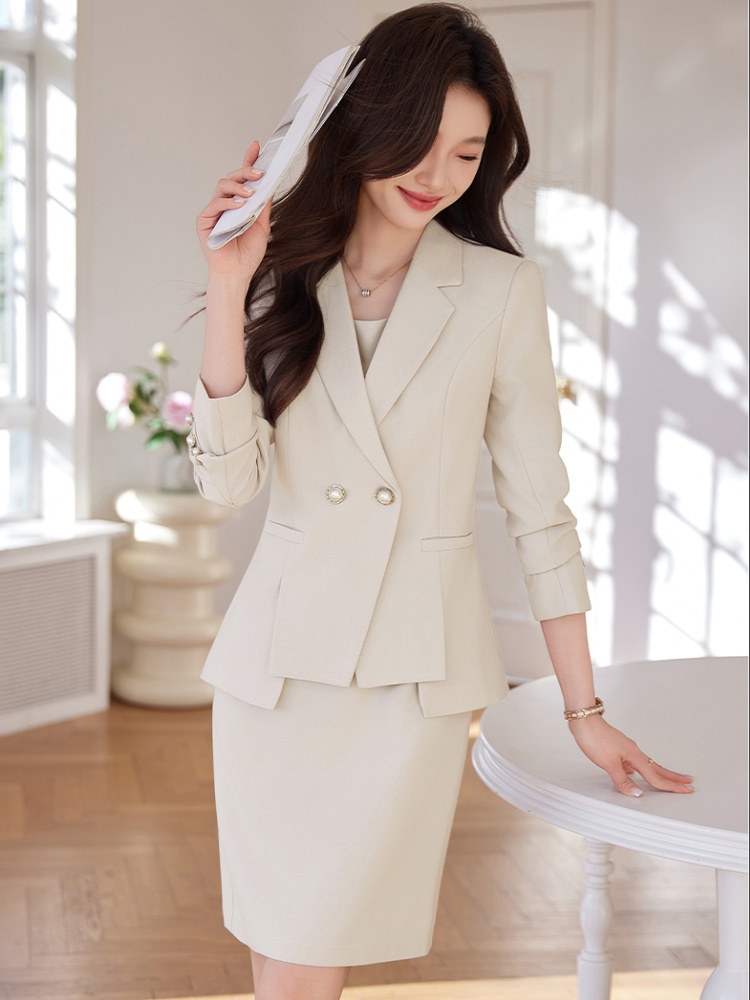 Spring and autumn business suit coat 2pcs set for women