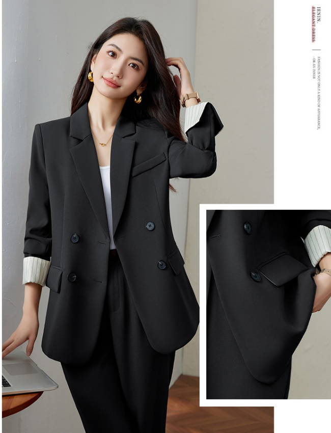 Korean style business suit tops 2pcs set for women