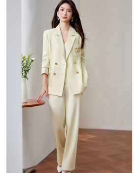 Fashion Korean style business suit loose tops 2pcs set