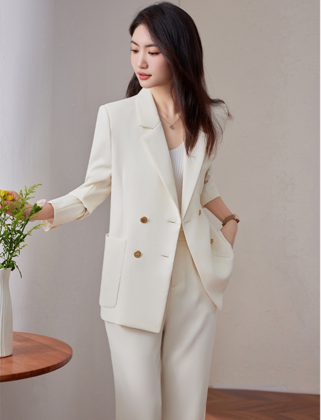 Fashion Korean style business suit loose tops 2pcs set