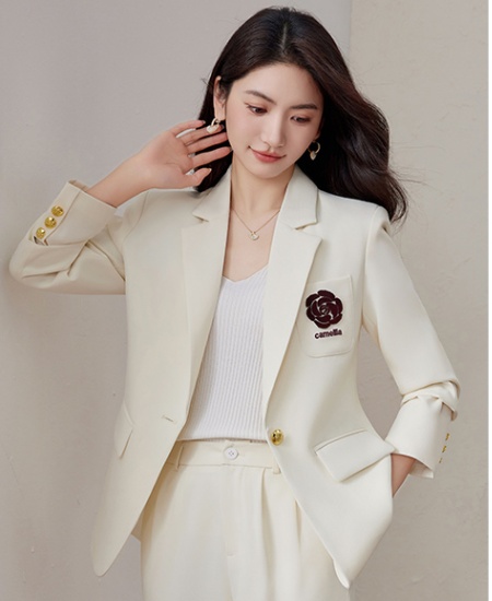 Fashion white coat light luxury business suit