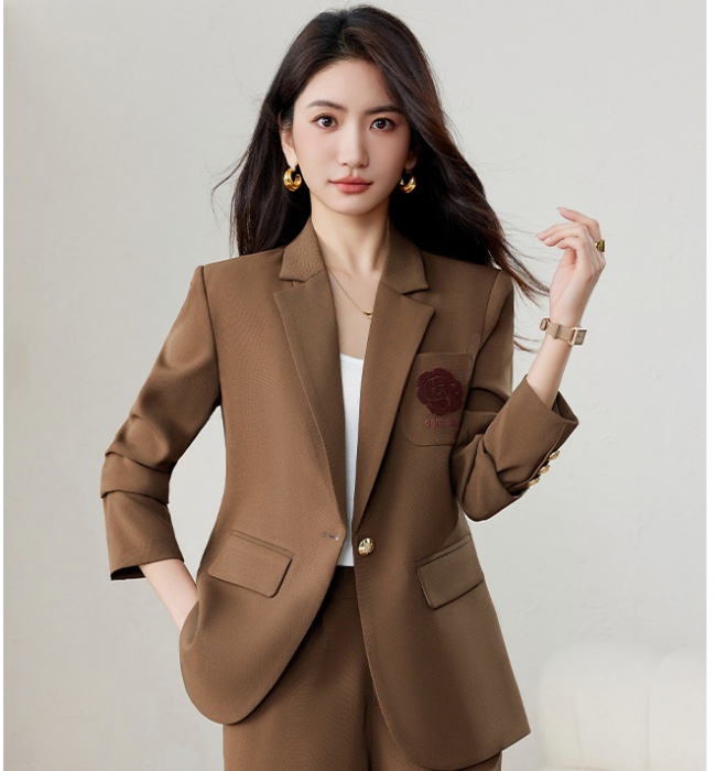 Fashion white coat light luxury business suit