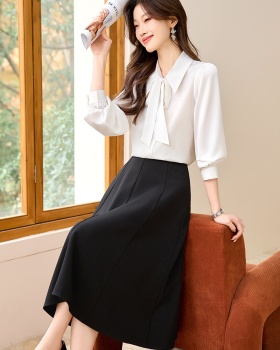 Temperament skirt commuting business suit 2pcs set