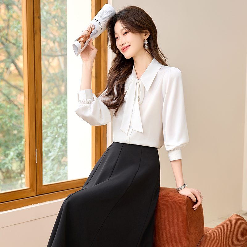 Temperament skirt commuting business suit 2pcs set