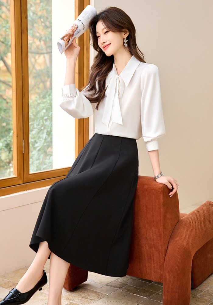 Temperament skirt commuting business suit 2pcs set