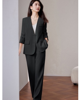 Spring coat large yard business suit 2pcs set for women