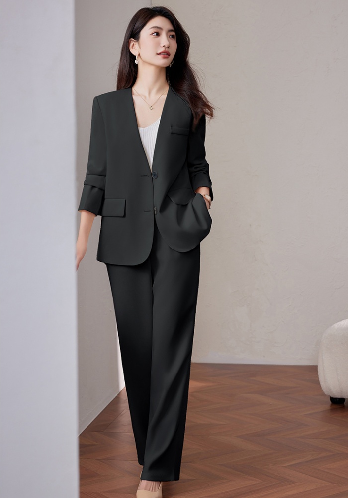 Spring coat large yard business suit 2pcs set for women