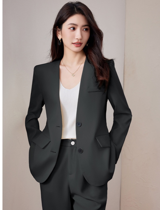 Spring coat large yard business suit 2pcs set for women