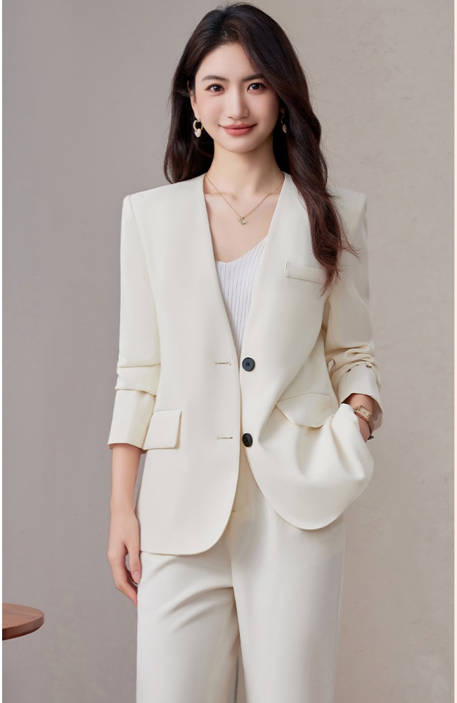 Spring coat large yard business suit 2pcs set for women