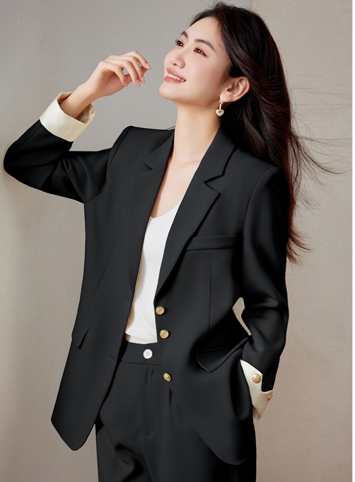 Ladies coat Casual business suit 2pcs set for women