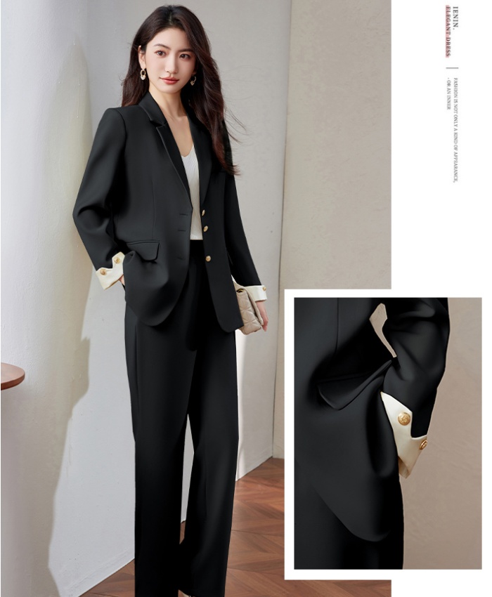 Ladies coat Casual business suit 2pcs set for women