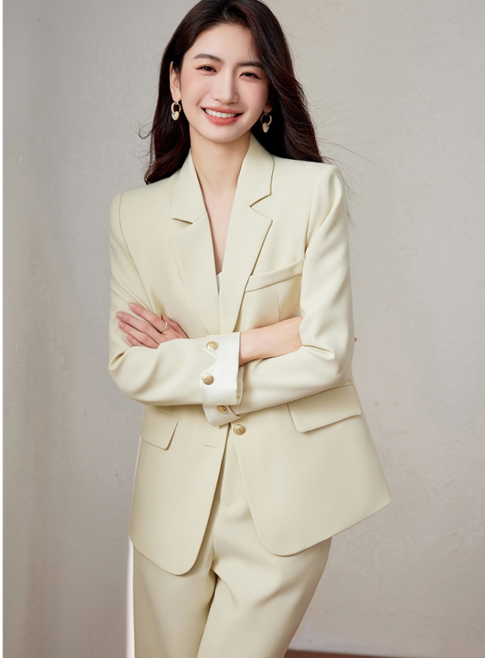 Ladies coat Casual business suit 2pcs set for women