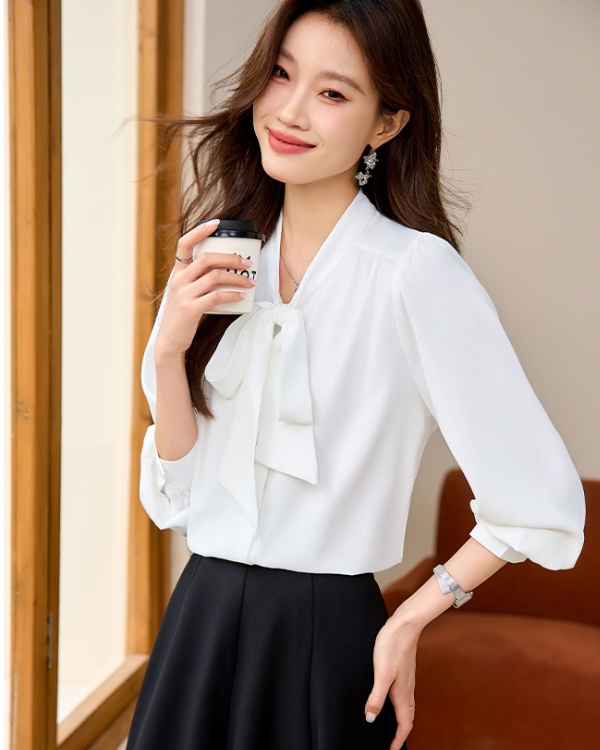 Spring and autumn streamer fashion shirt for women