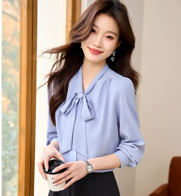 Spring and autumn streamer fashion shirt for women