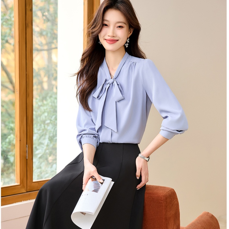 Spring and autumn streamer fashion shirt for women