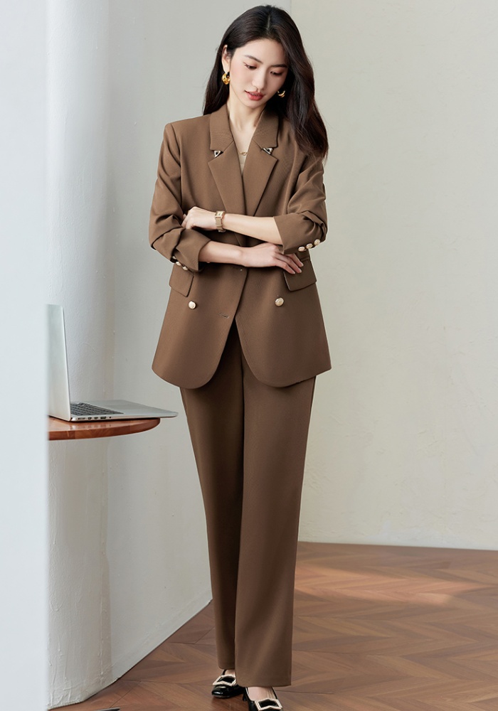 Casual business suit suit pants 2pcs set for women