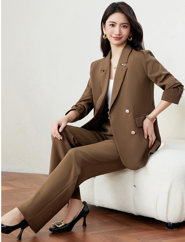 Casual business suit suit pants 2pcs set for women