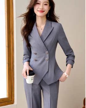 Short business suit suit pants 2pcs set for women