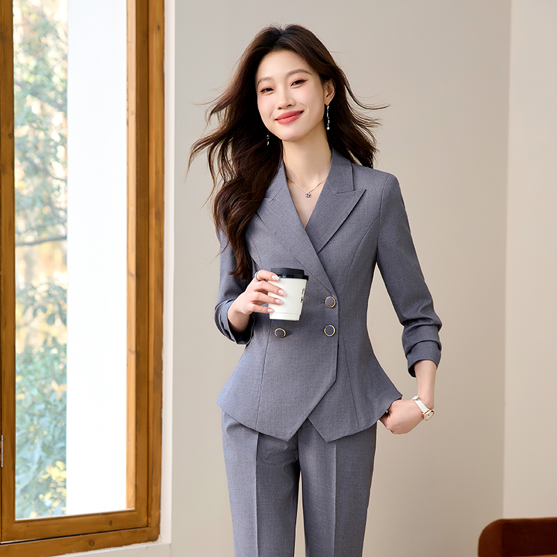 Short business suit suit pants 2pcs set for women