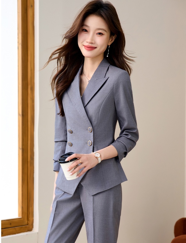 Short business suit suit pants 2pcs set for women