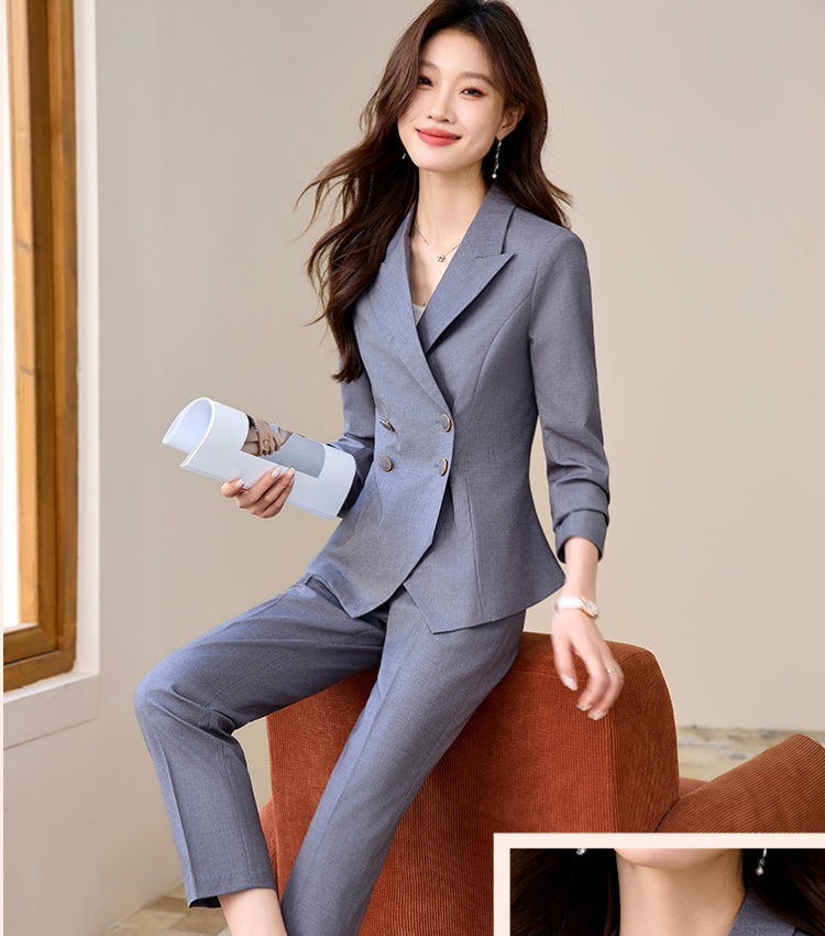 Short business suit suit pants 2pcs set for women