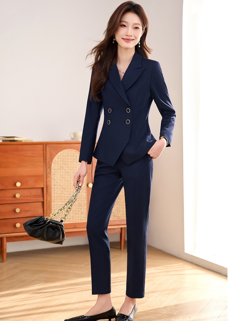 Short business suit suit pants 2pcs set for women