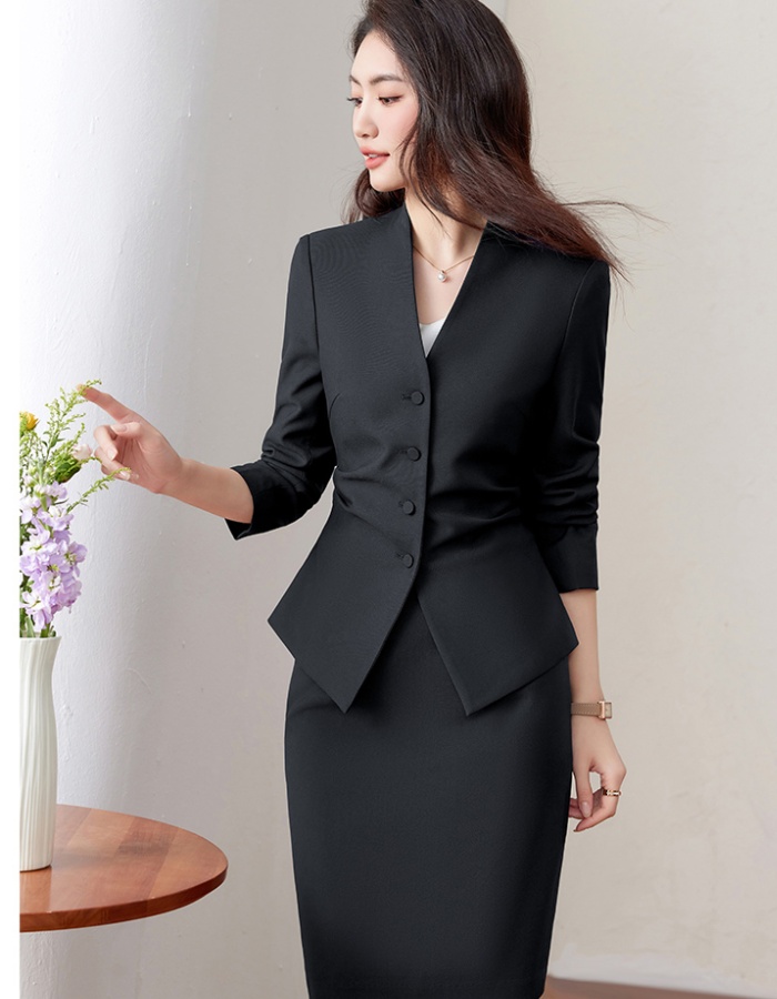 Short skirt overalls business suit 2pcs set for women