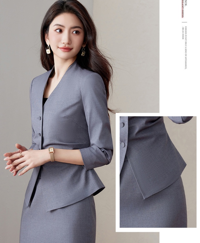 Short skirt overalls business suit 2pcs set for women