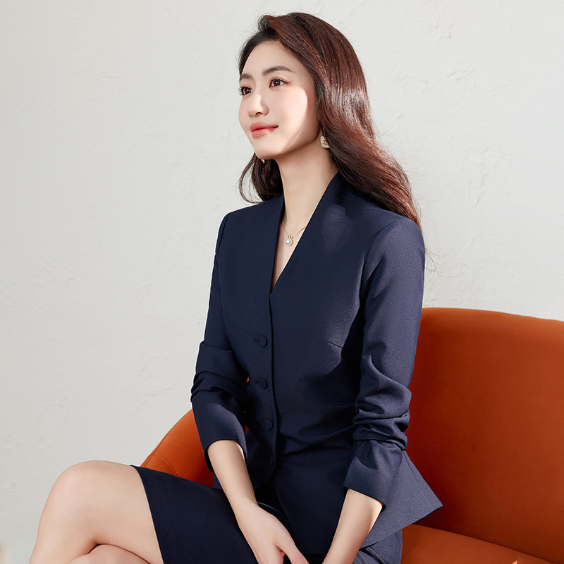 Short skirt overalls business suit 2pcs set for women