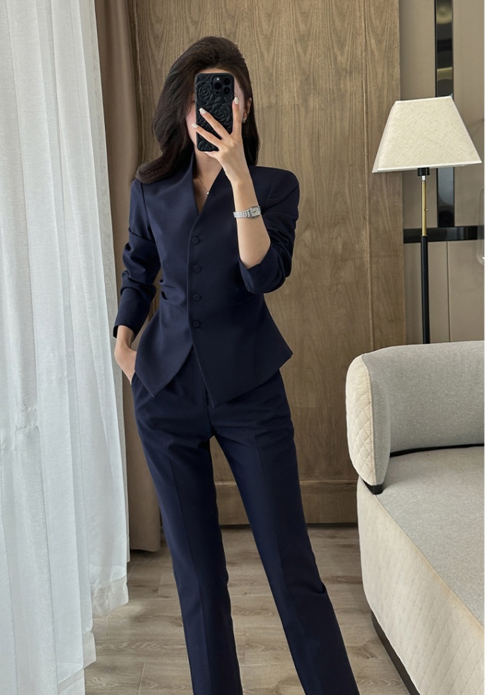 Overalls suit pants short business suit 2pcs set for women