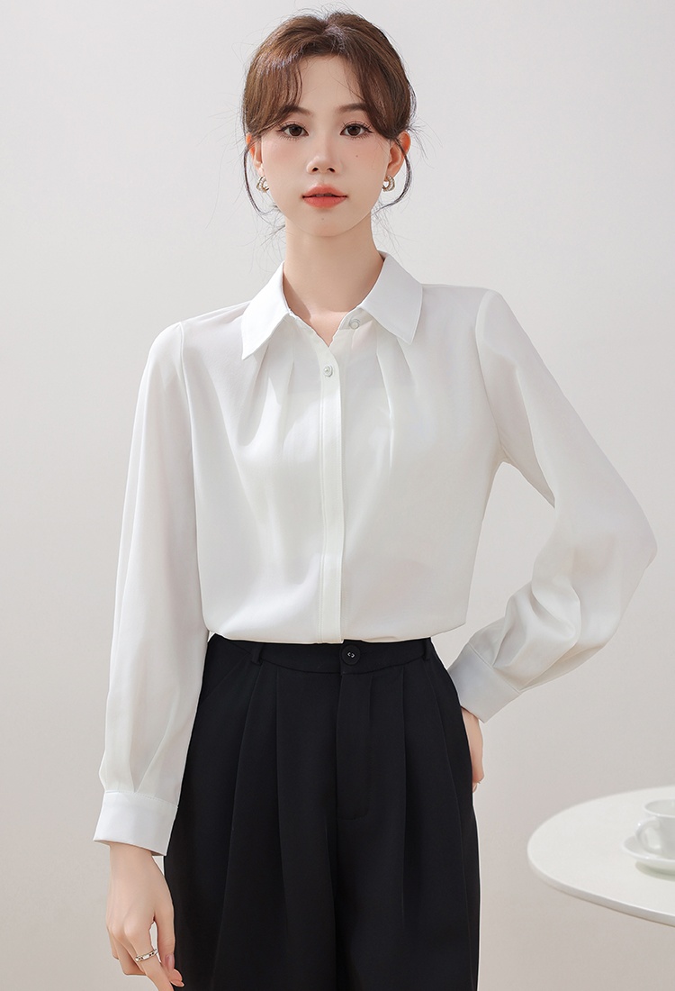 White France style commuting tops profession spring shirt