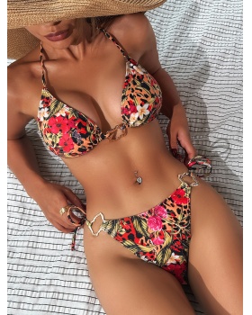 Bikini separates swimsuit leopard swimwear for women