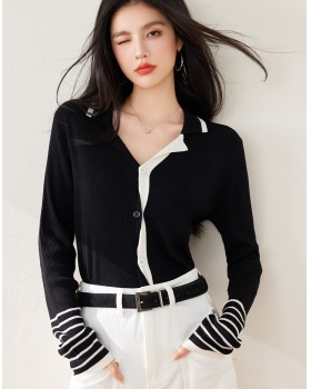 Spring slim sweater niche bottoming shirt for women