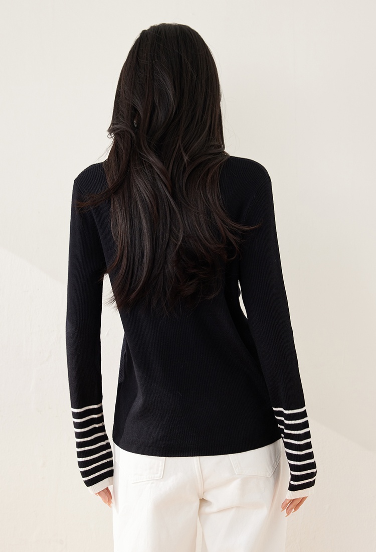 Spring slim sweater niche bottoming shirt for women