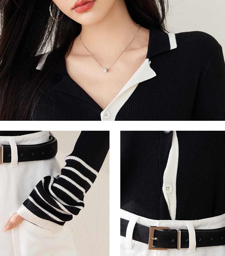 Spring slim sweater niche bottoming shirt for women