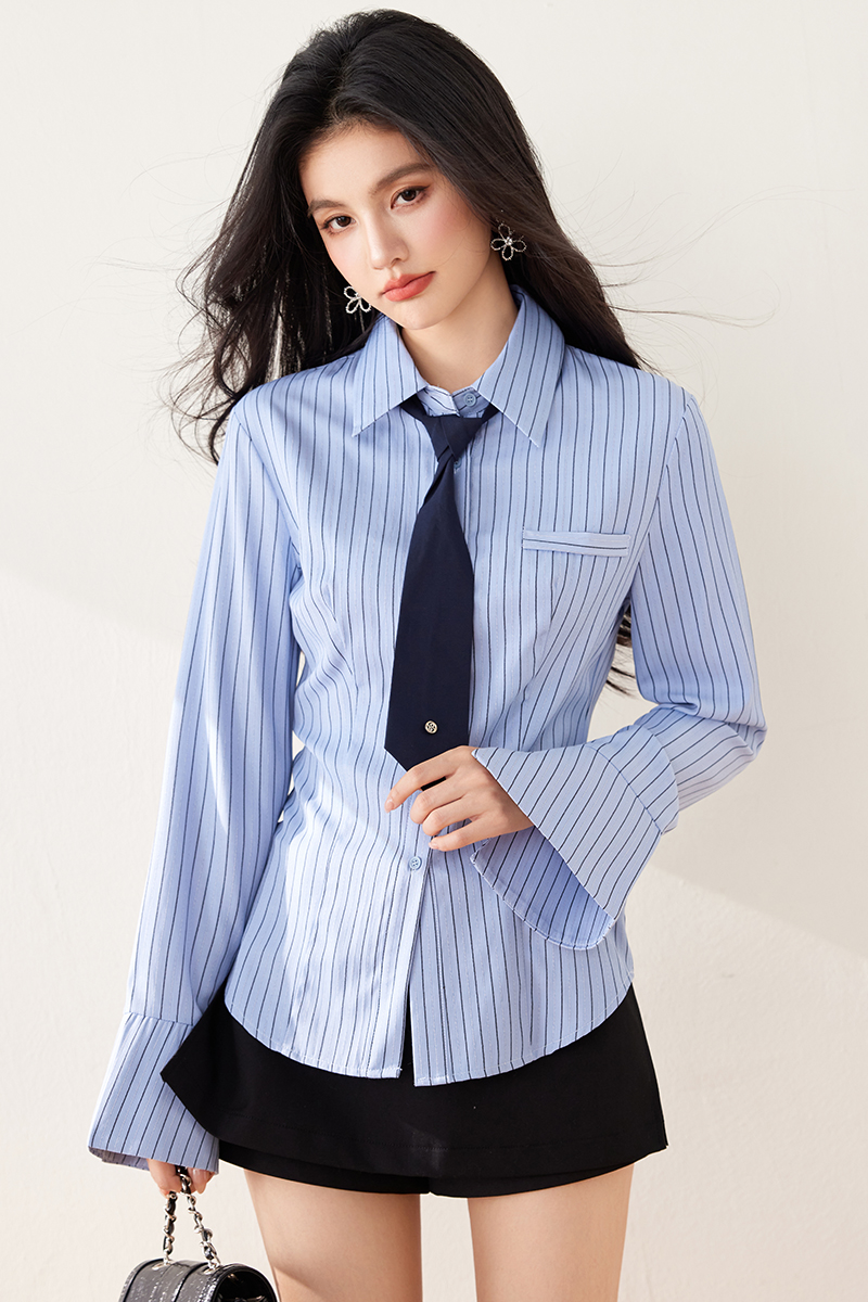 Spring and autumn lazy tops temperament shirt for women