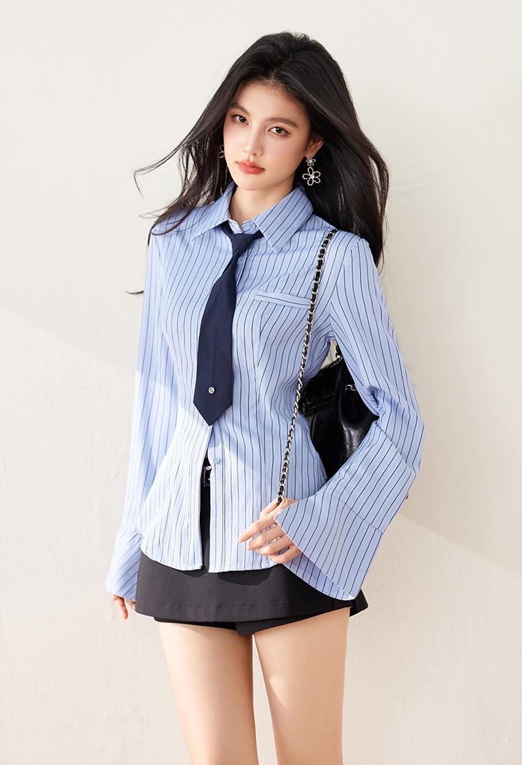 Spring and autumn lazy tops temperament shirt for women