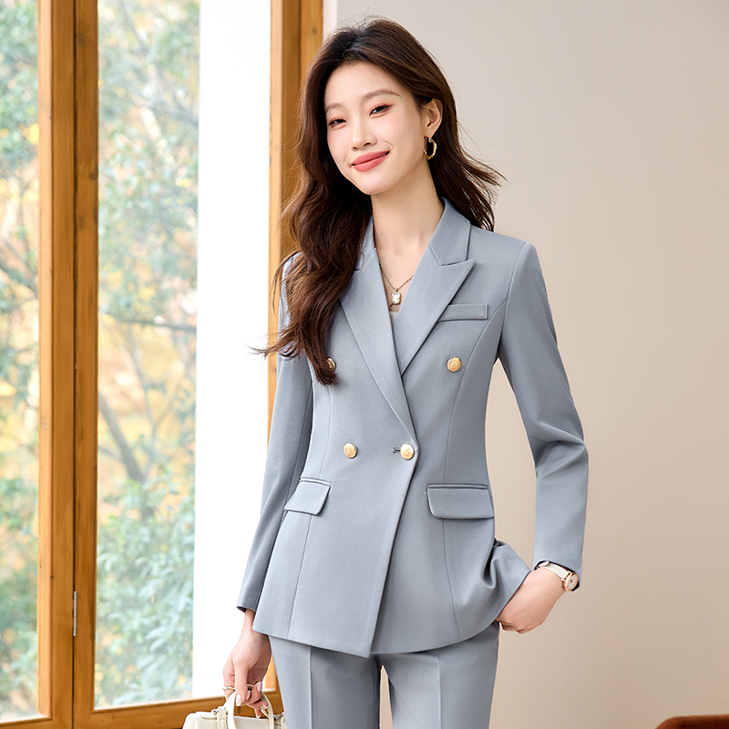 Double-breasted coat business suit 2pcs set