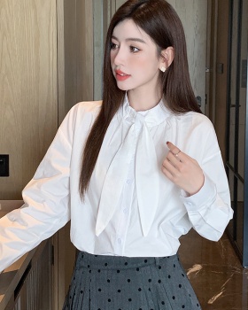 Cotton spring tops Korean style long sleeve shirt