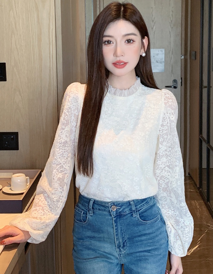 Korean style tops splice small shirt for women