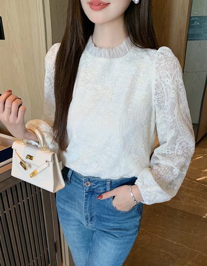 Korean style tops splice small shirt for women