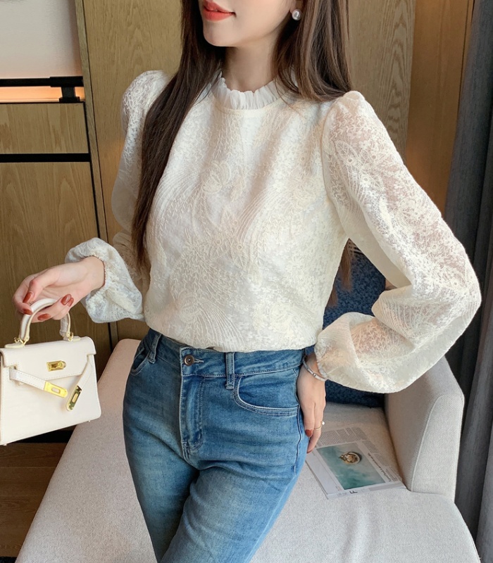 Korean style tops splice small shirt for women