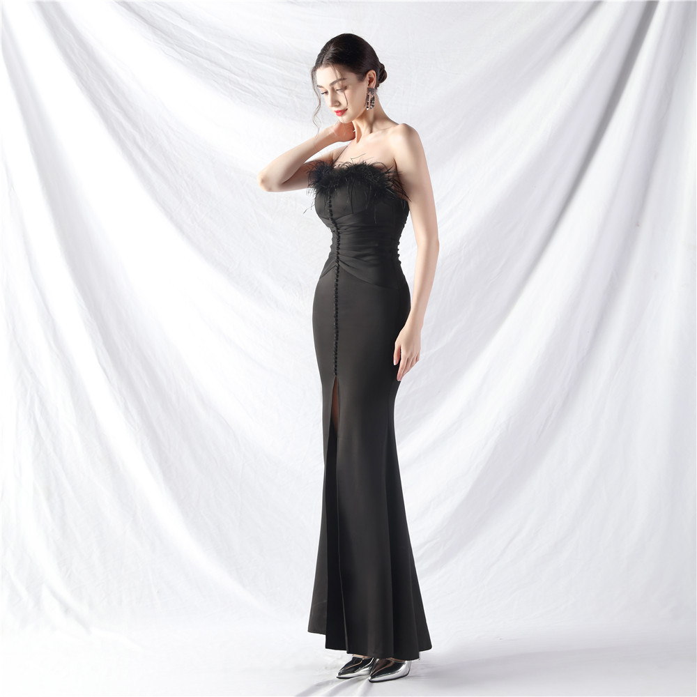 Long artistic evening dress