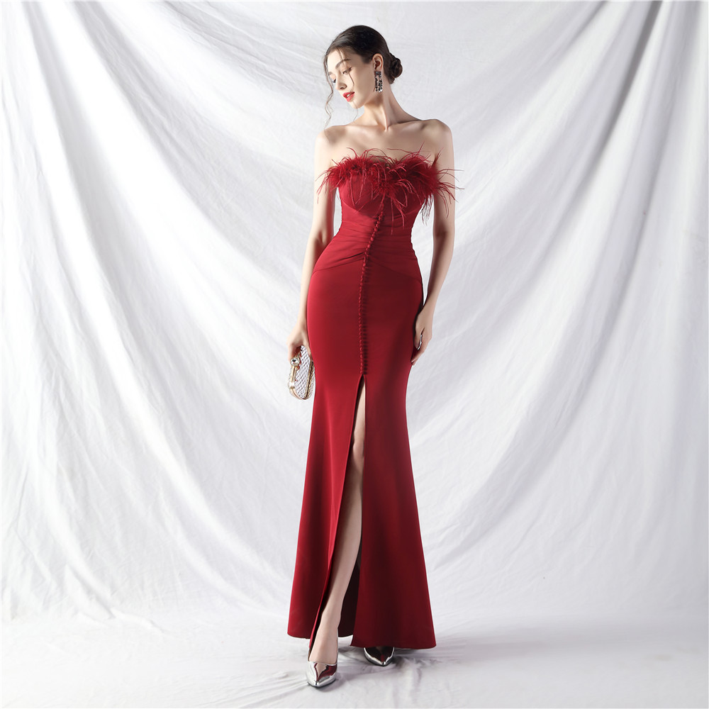 Long artistic evening dress