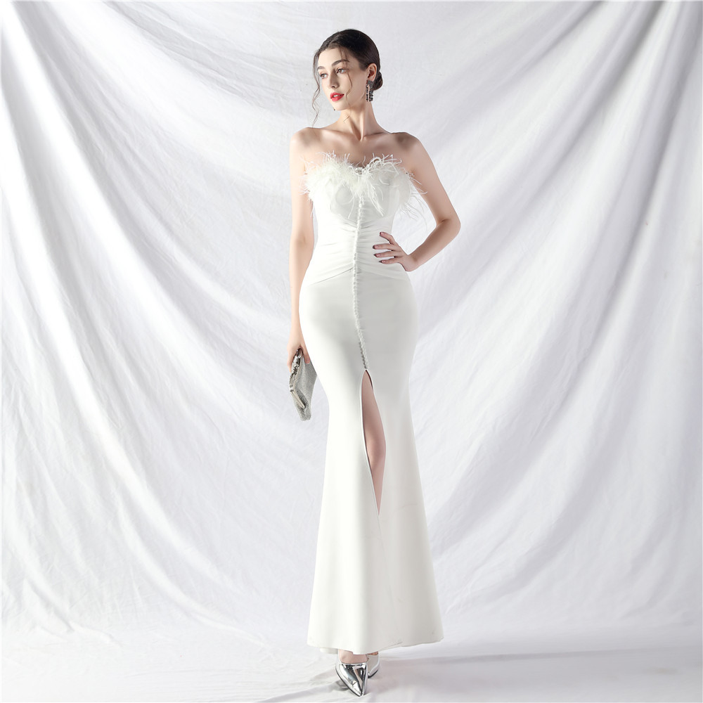 Long artistic evening dress