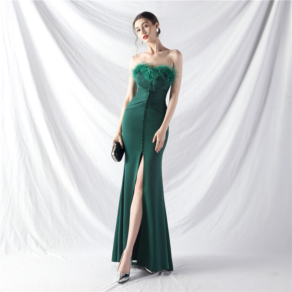 Long artistic evening dress