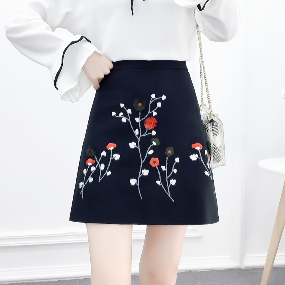 All-match A-line stereoscopic spring sweet skirt