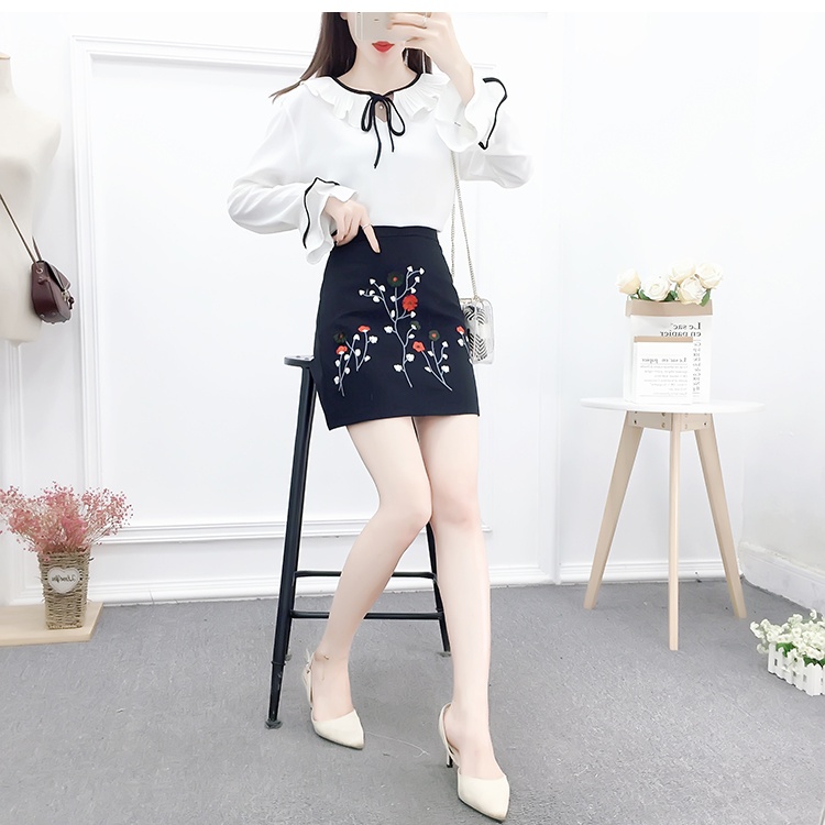 All-match A-line stereoscopic spring sweet skirt