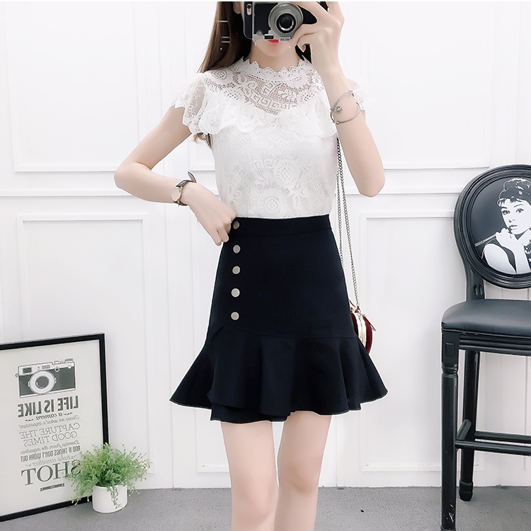 Mermaid spring and summer lady Korean style irregular skirt