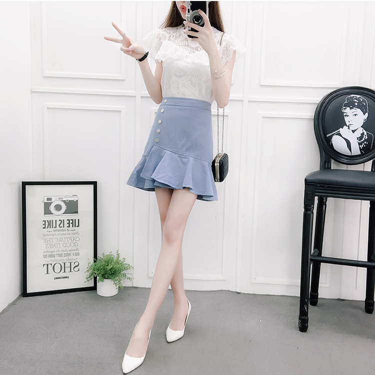 Mermaid spring and summer lady Korean style irregular skirt